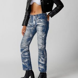 Levis silver paint jeans